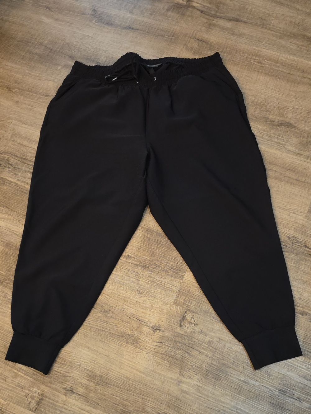 torrid Black Drawstring Elastic-Waist Joggers